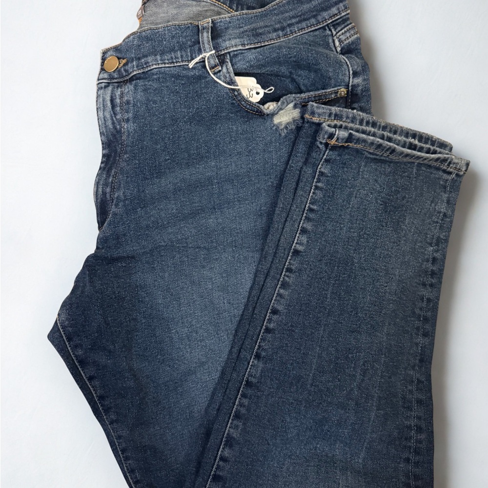 DL1961 NWT Dark Blue Straight Leg Riley Boyfriend Jeans